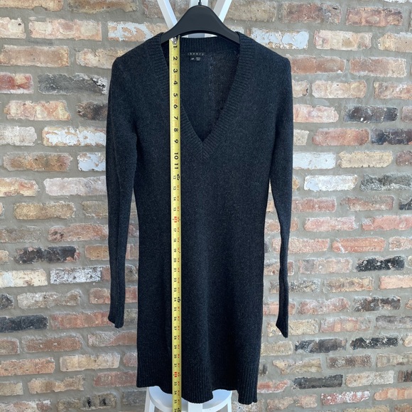 Charcoal Gray Theory Sweater Dress - Picture 4 of 5
